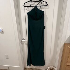 Lulu’s long gown in Forrest emerald green size small